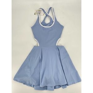 NWT Halara Showstopper Everyday Cloudful Air 2-in-1 Activity Dress Sz XS Blue